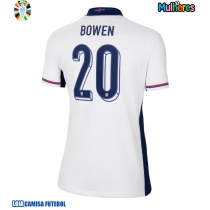Camisa de Futebol Inglaterra Jarrod Bowen #20 Equipamento Principal Mulheres Europeu 2024 Manga Curta